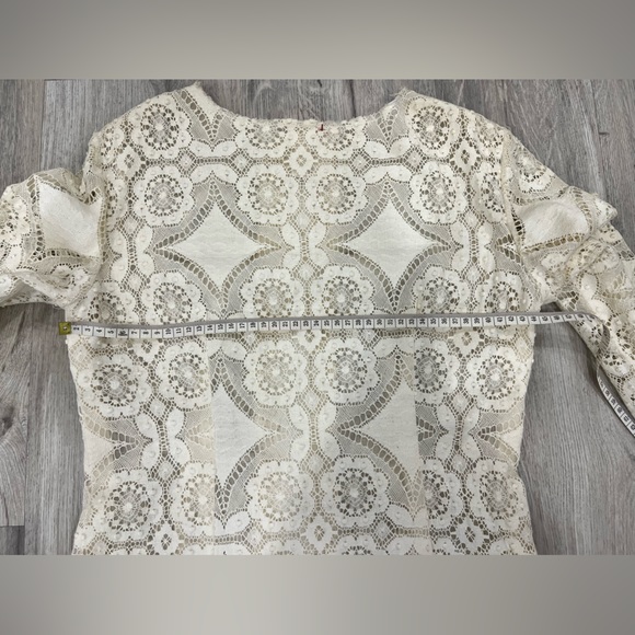 Vintage Dolce & Gabbana White Lace Dress with Pink Sash - Picture 15 of 16